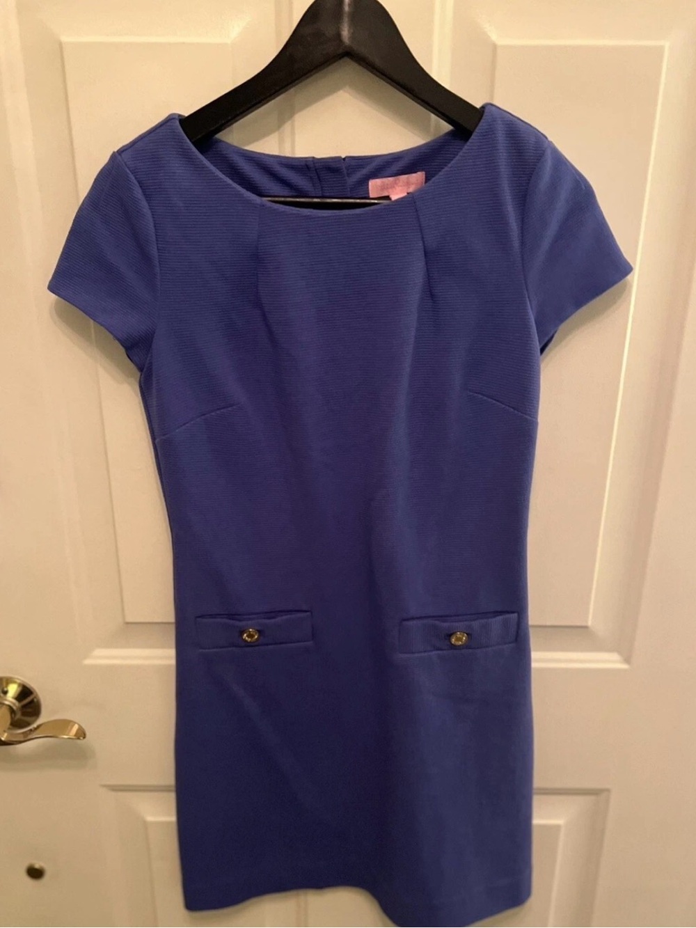 Lilly Pulitzer Dress Woman Blue  Short Sleeves Blue Size XS
